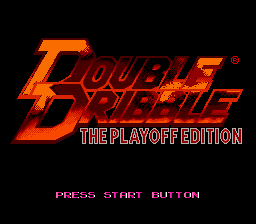 Double Dribble - The Playoff Edition Title Screen